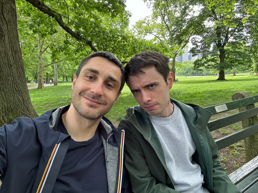 Théo et Chris à Central Park